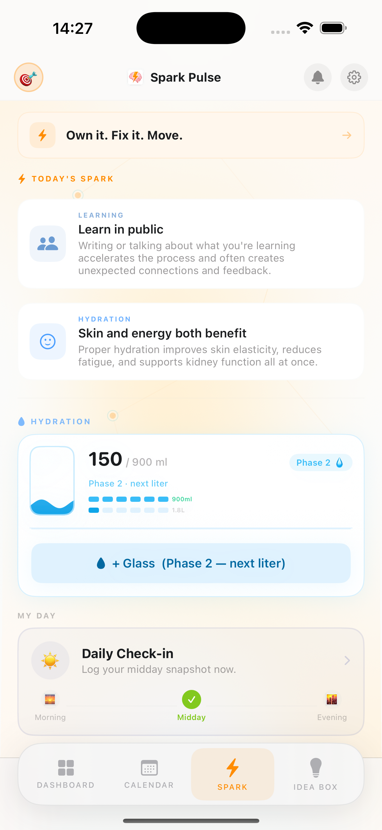 SparkPulse — Routines & Projects